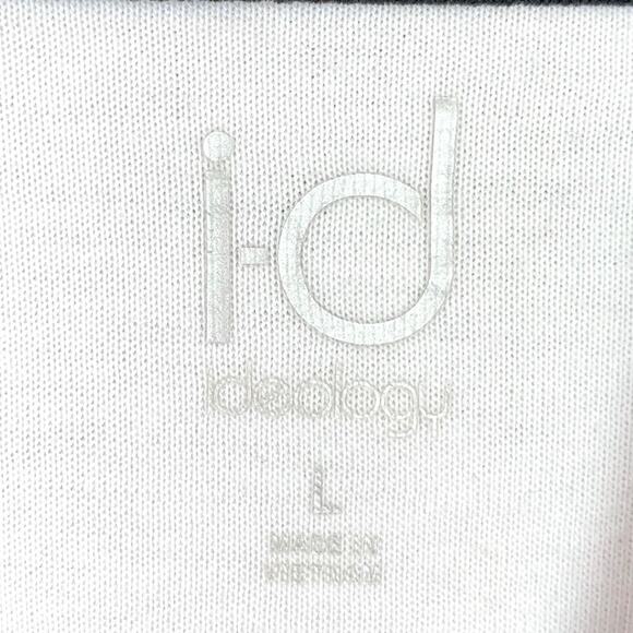 ID Ideology Men's Sweatshirt White Black Stripe Sweatshirt Hoodie Size Large - Picture 8 of 9